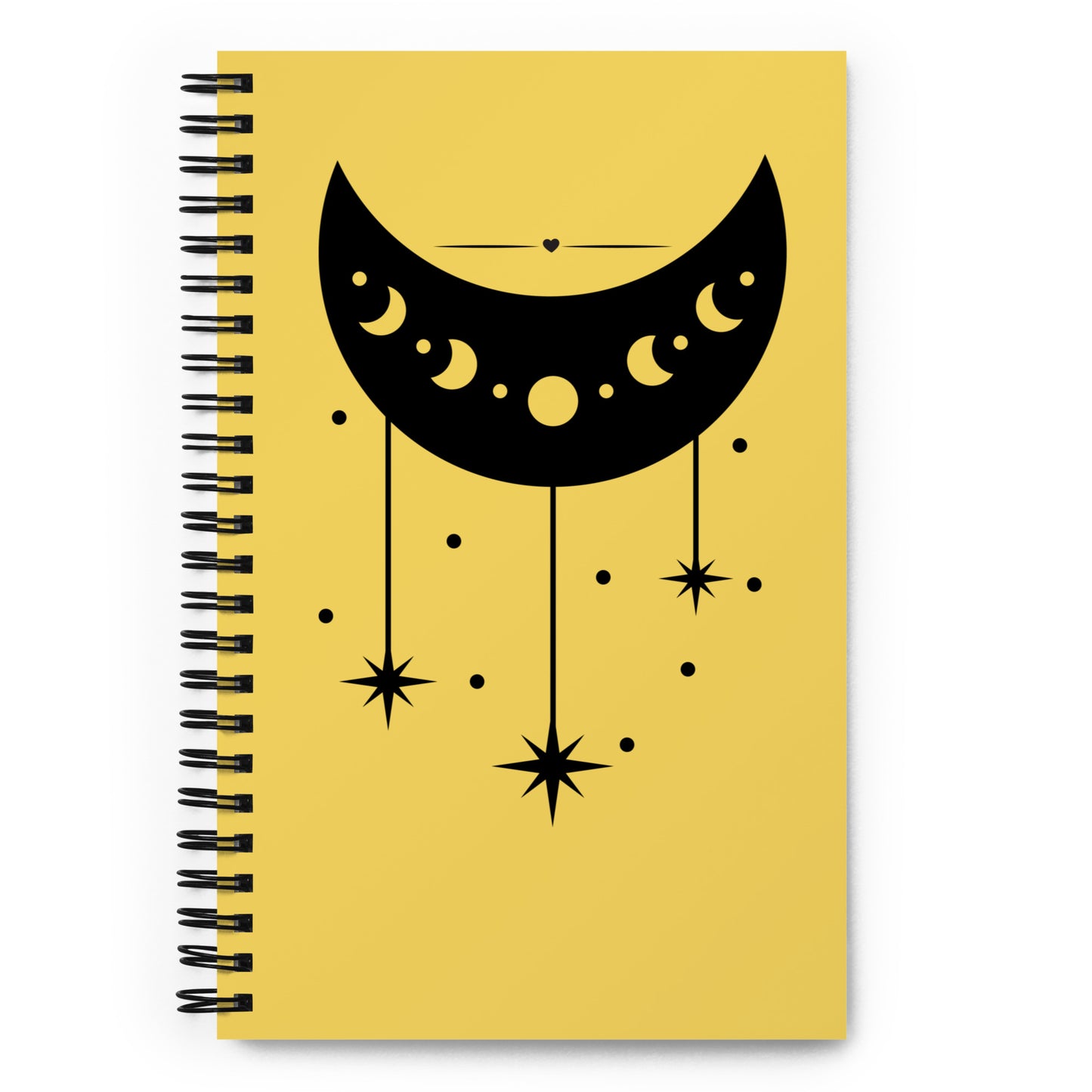 Moon Phase spiral-notebook-white-front