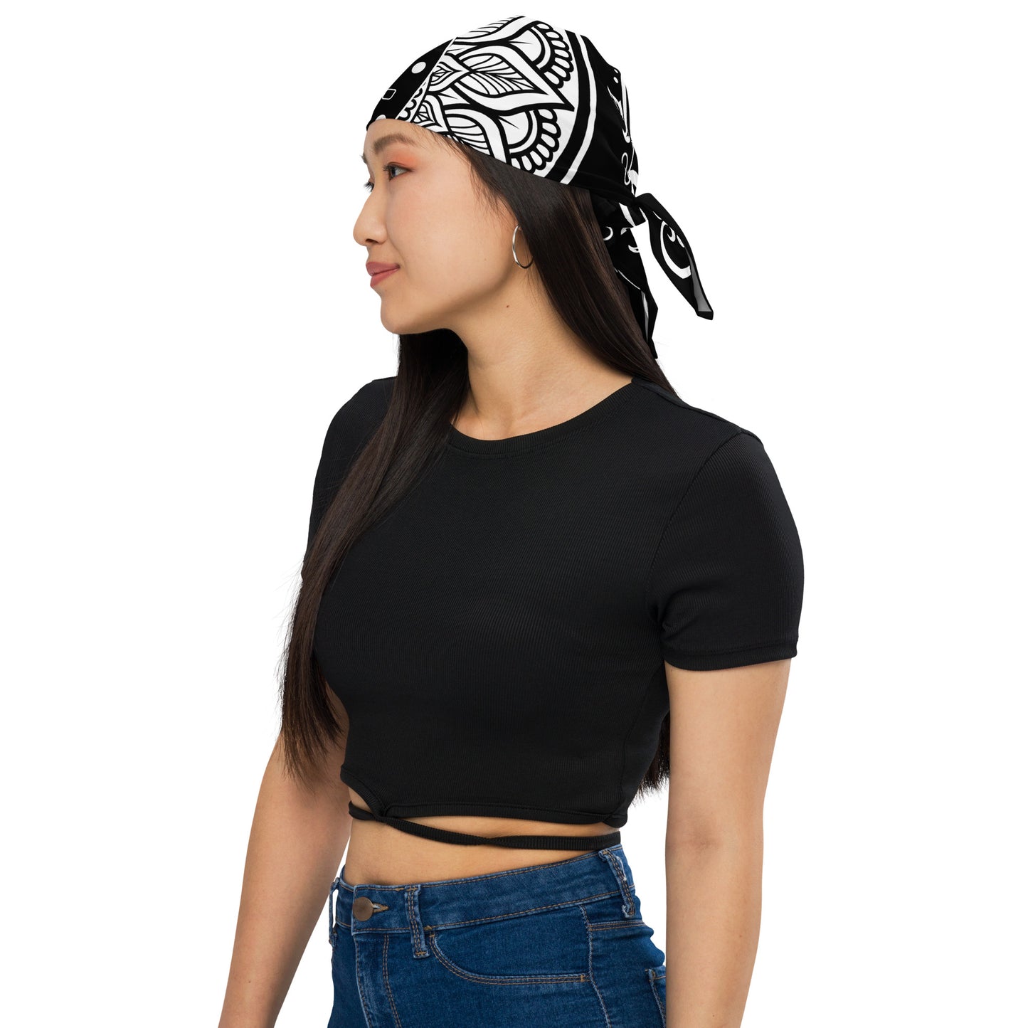 Moon Star Bandana - Black