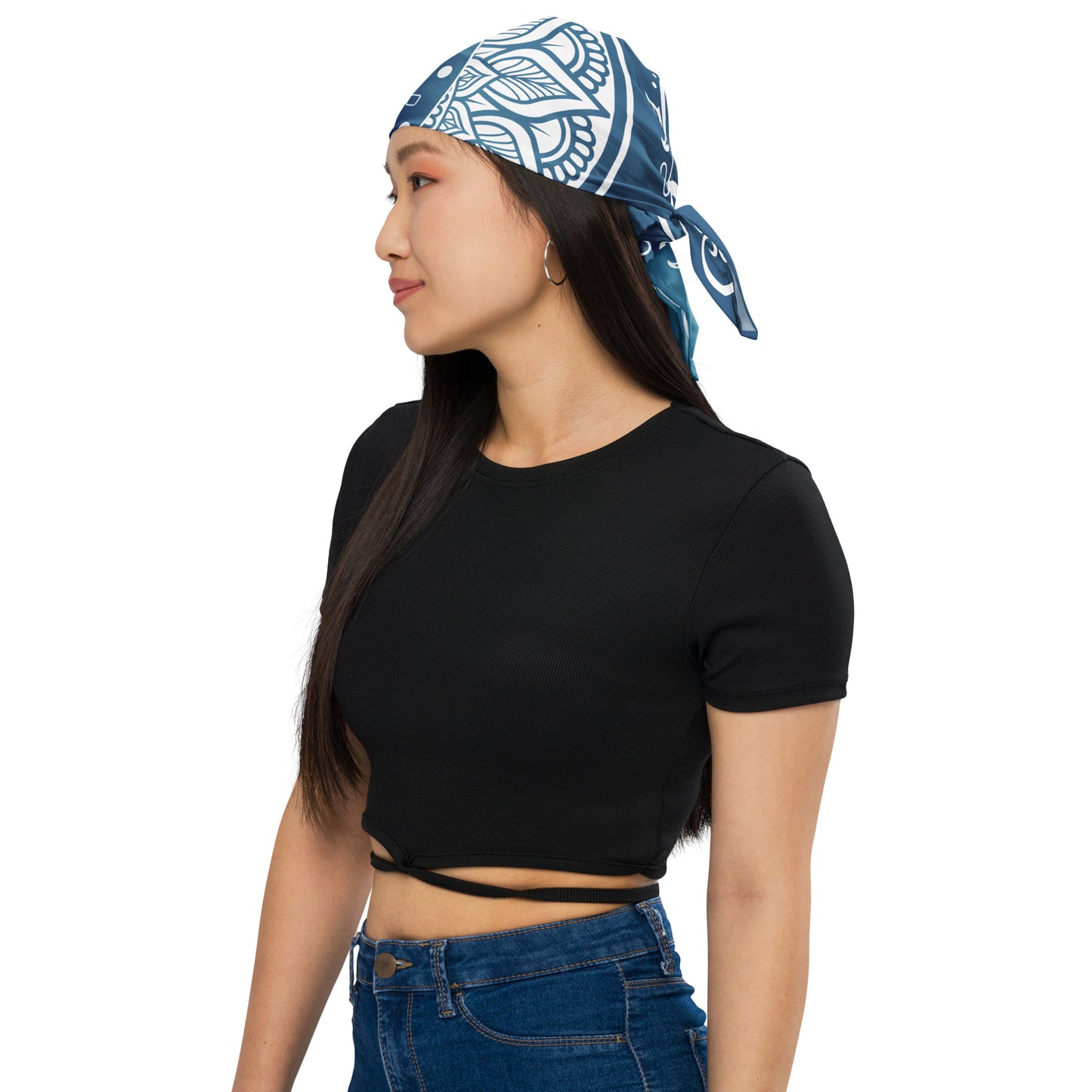 Moon Star Bandana - Blue Gradient