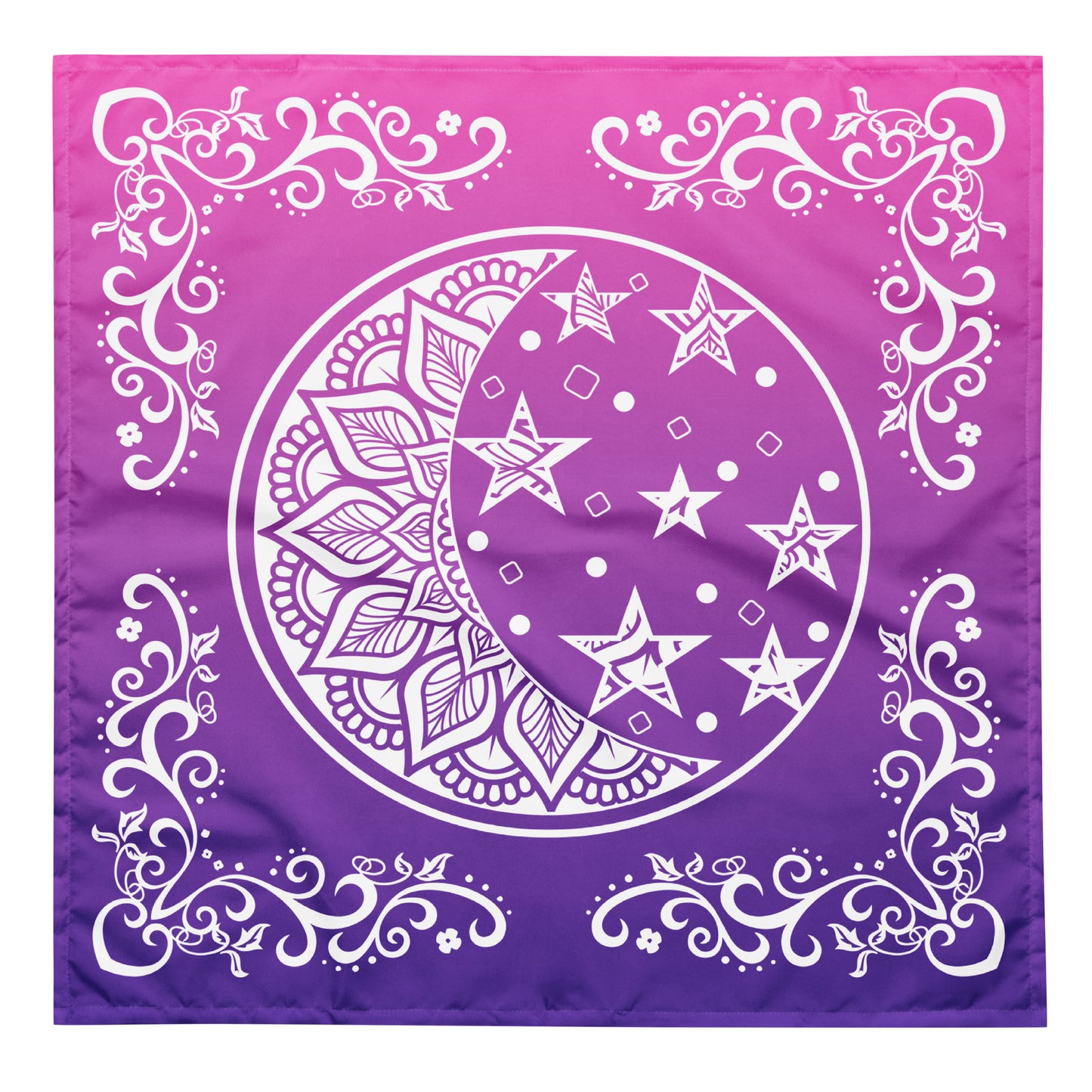 Moon Star Bandana - Purple Pink Gradient