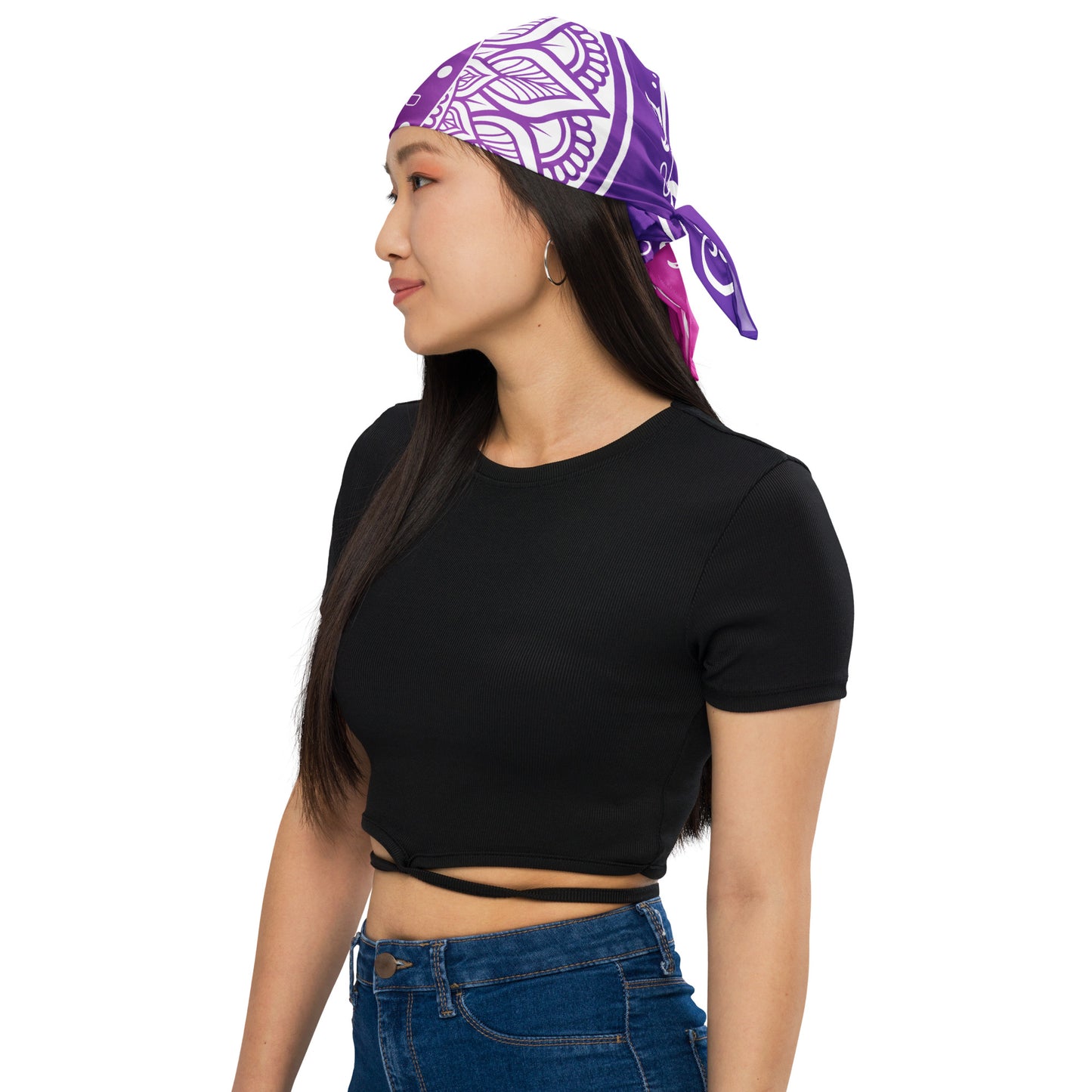 Moon Star Bandana - Purple Pink Gradient