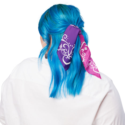 Moon Star Bandana - Purple Pink Gradient