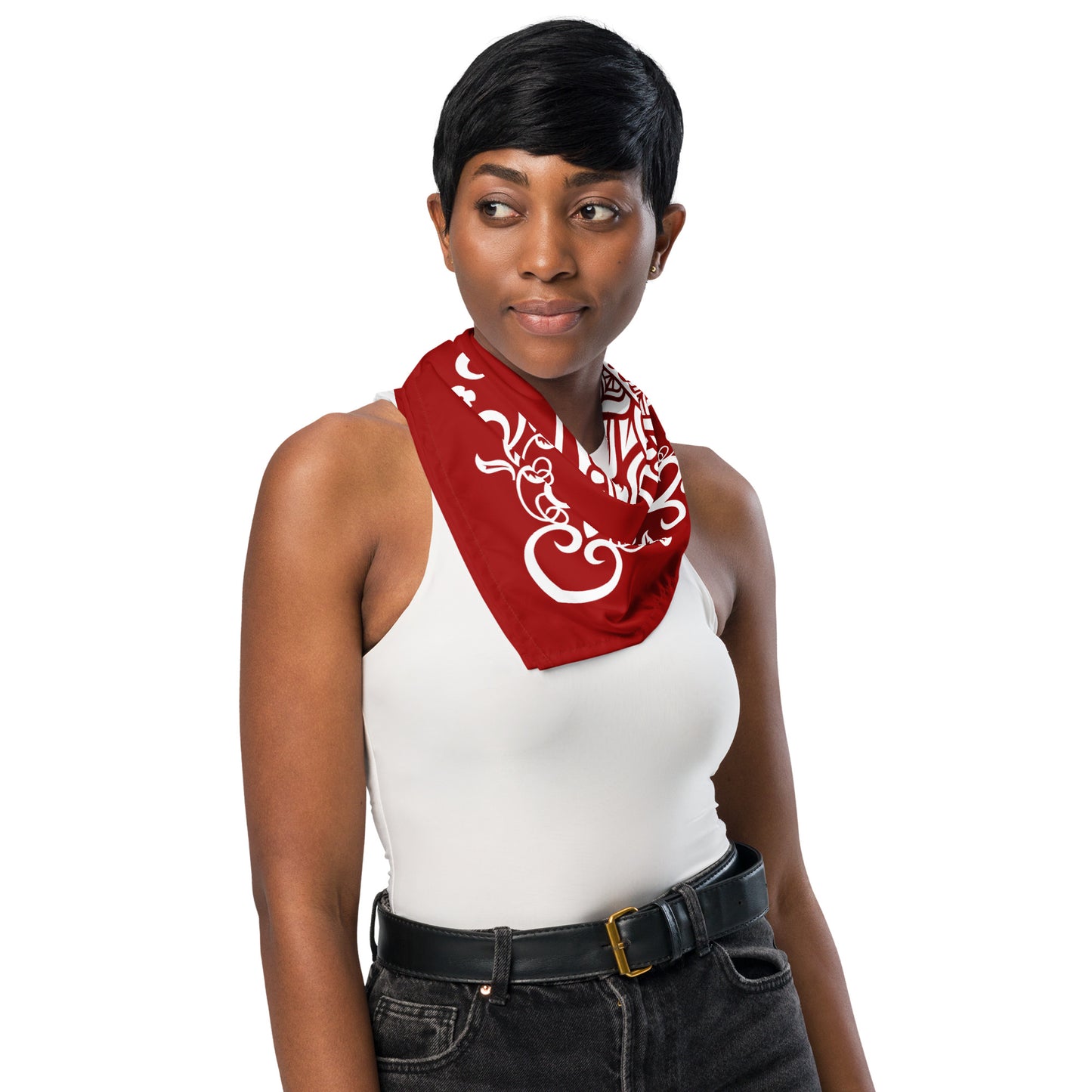 Moon Star Bandana - Red