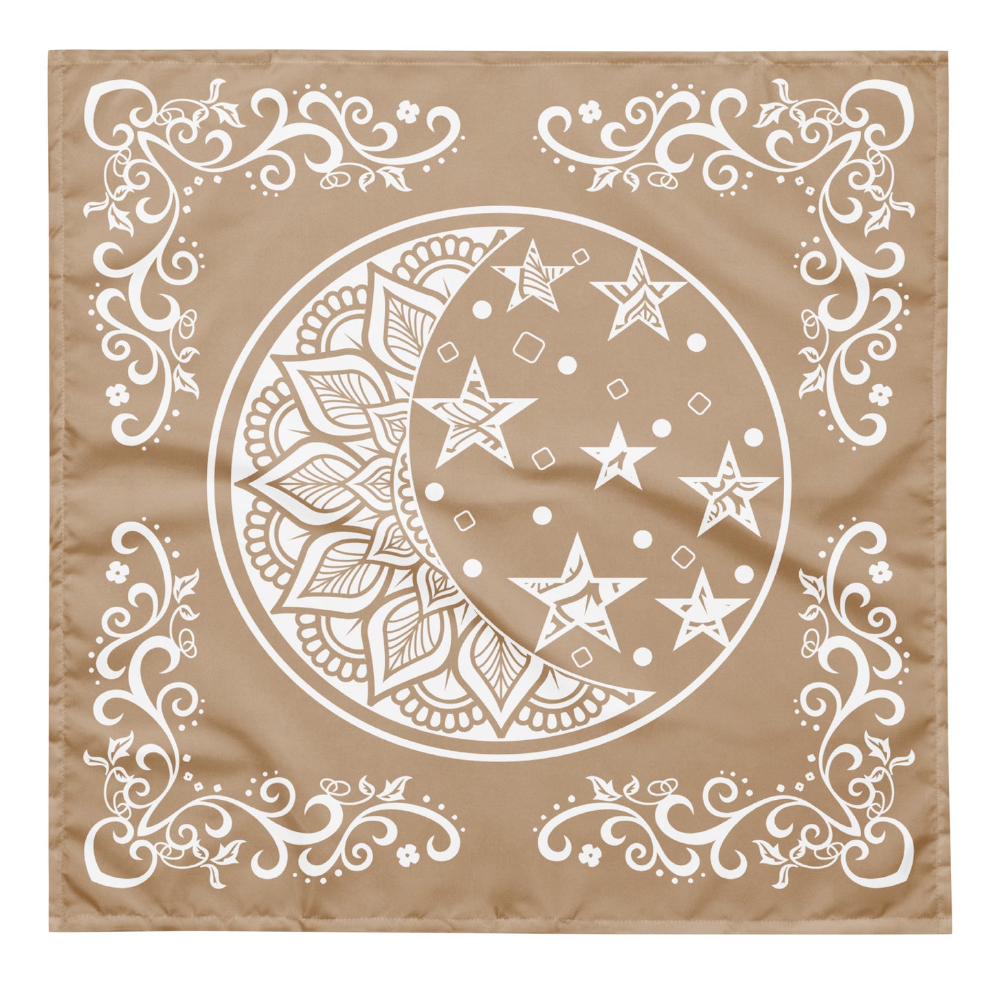 Moon Star Bandana - Tan Brown