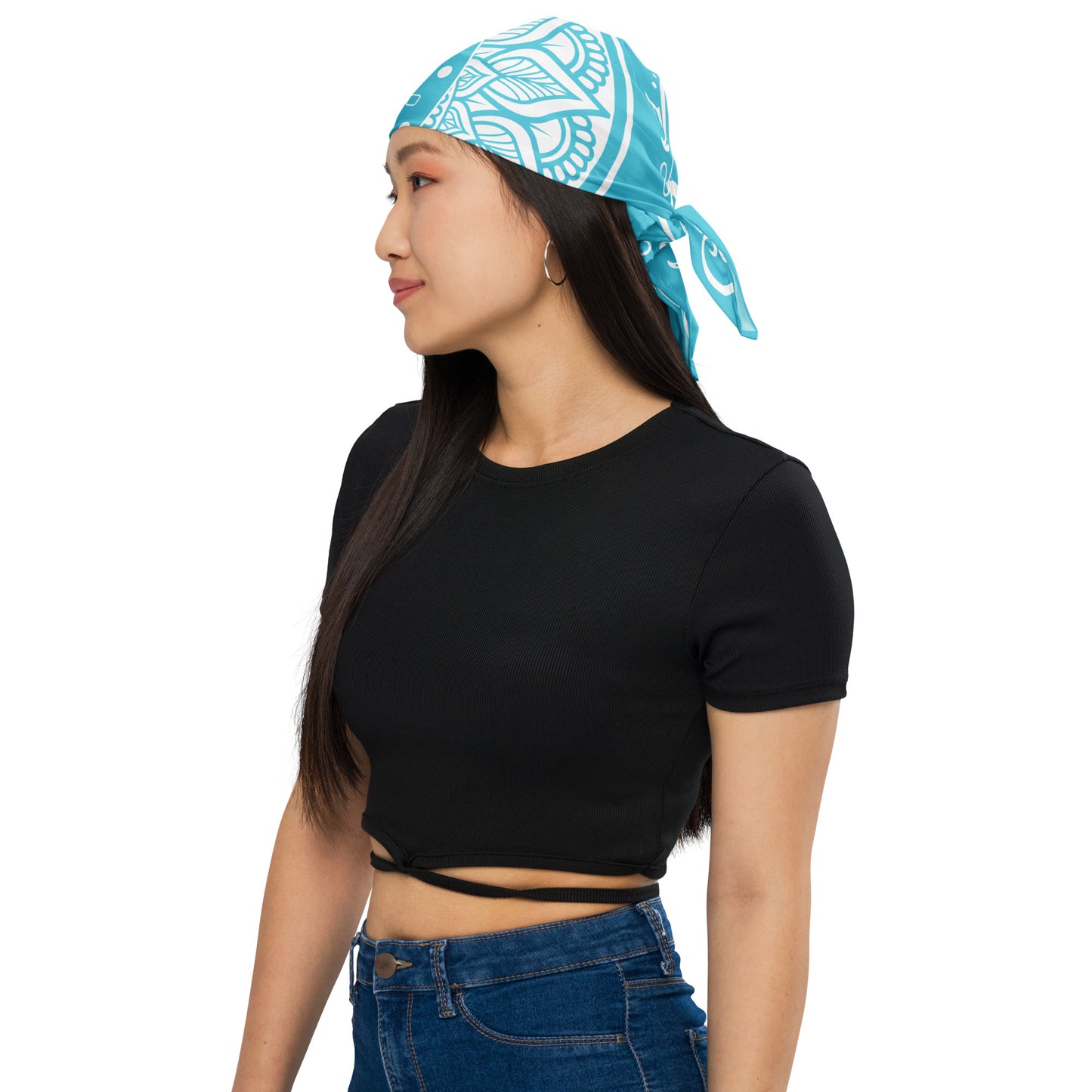 Moon Star Bandana - Turquoise Blue