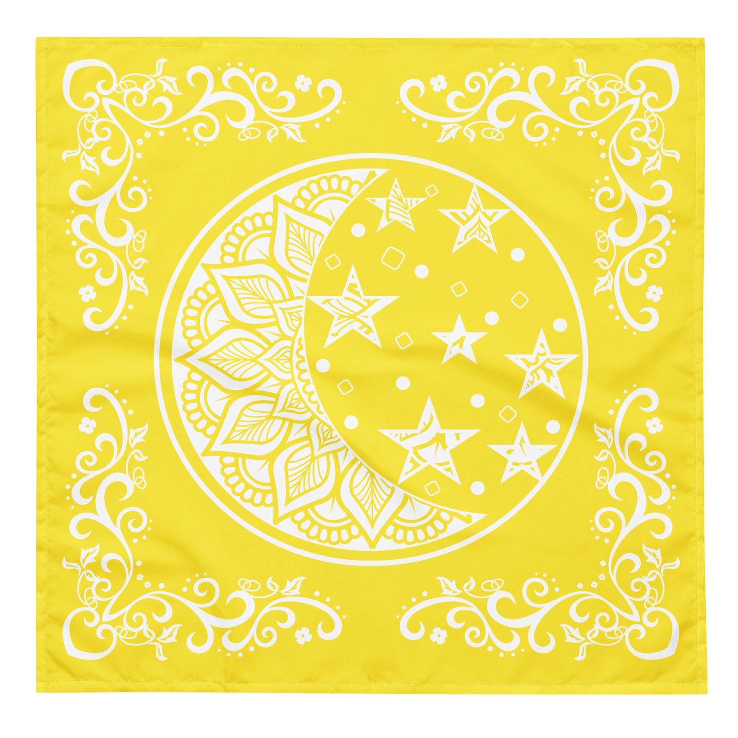 Moon Star Bandana - Yellow