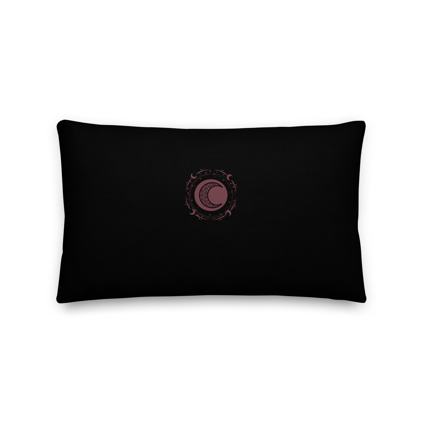 Moon Star Black Purple Peace Premium Throw Pillow