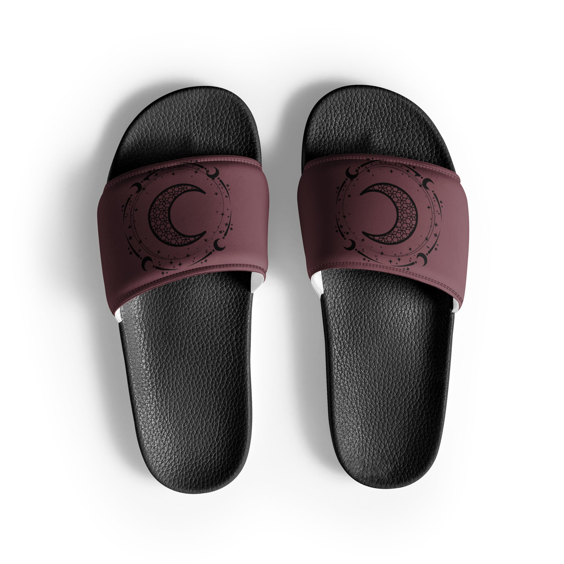 Moon Star womens-slides-sandals black-front