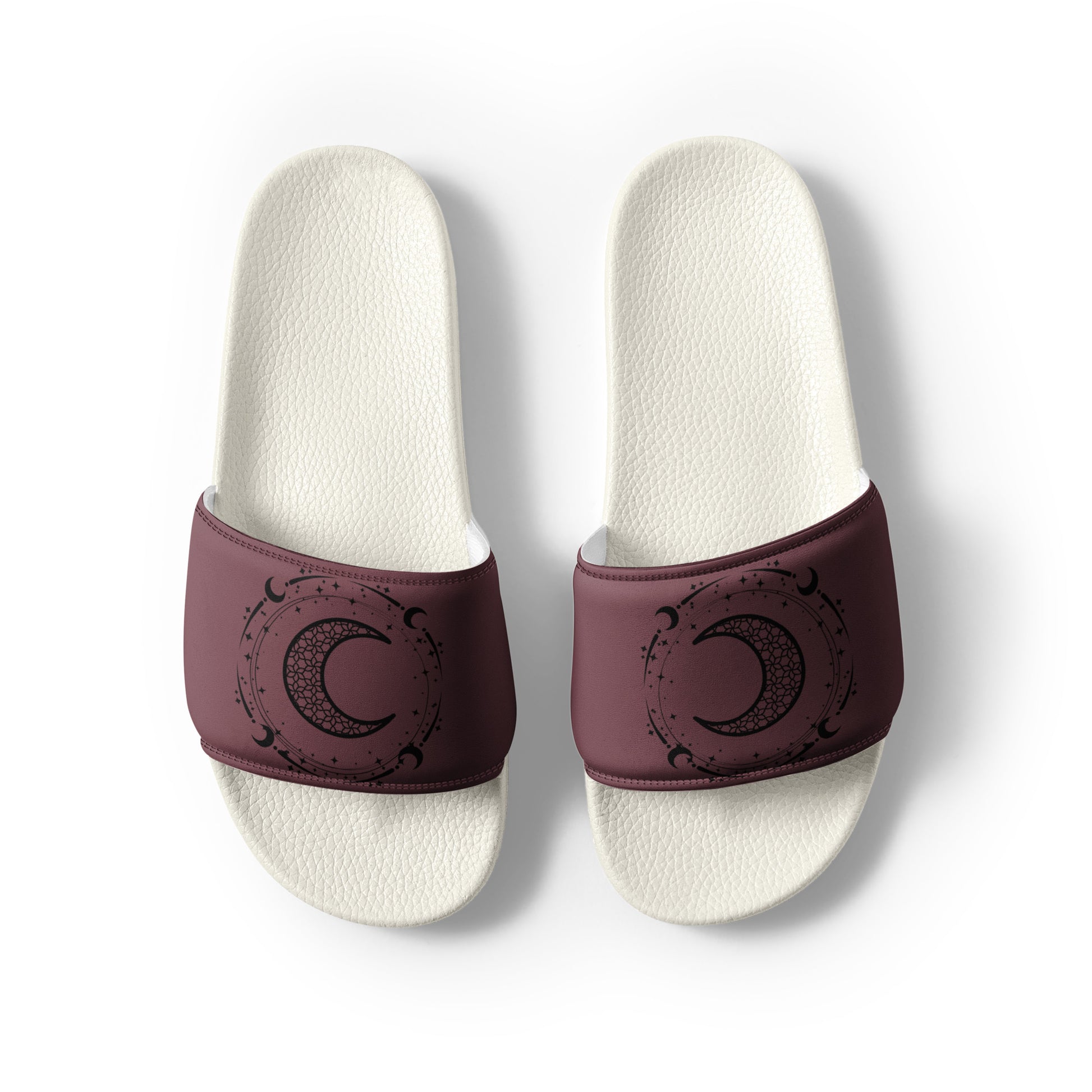 Moon Star womens-slides-sandals white-front-2