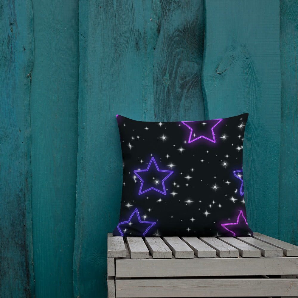 Neon Star Premium Pillow