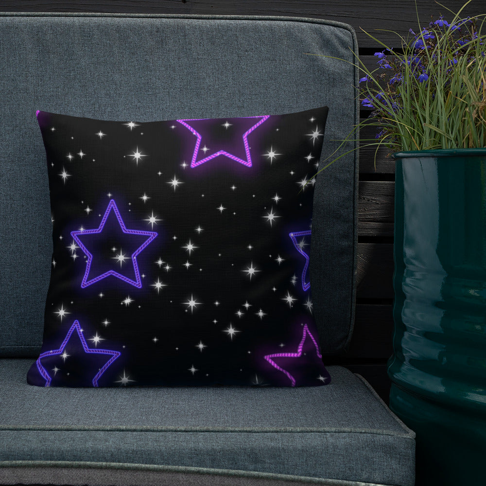 Neon Star Premium Pillow