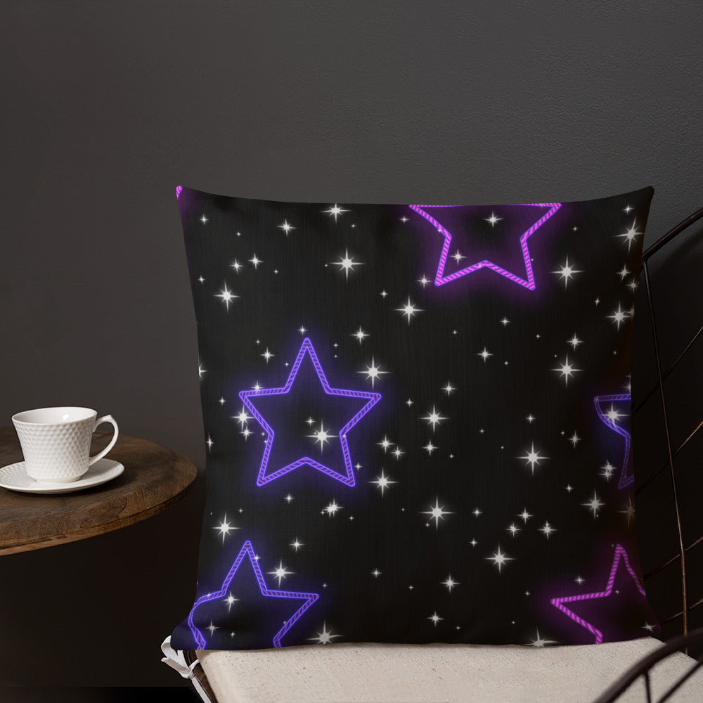 Neon Star Premium Pillow