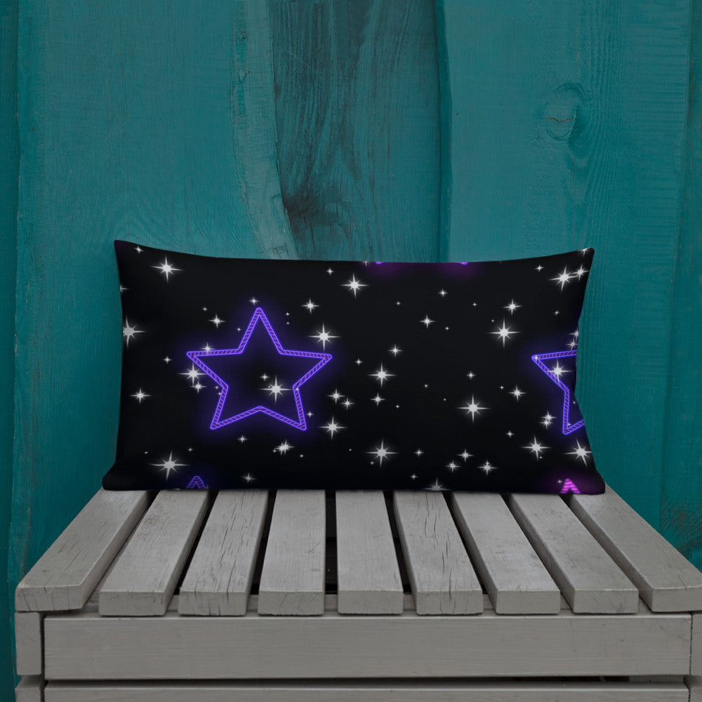 Neon Star Premium Pillow