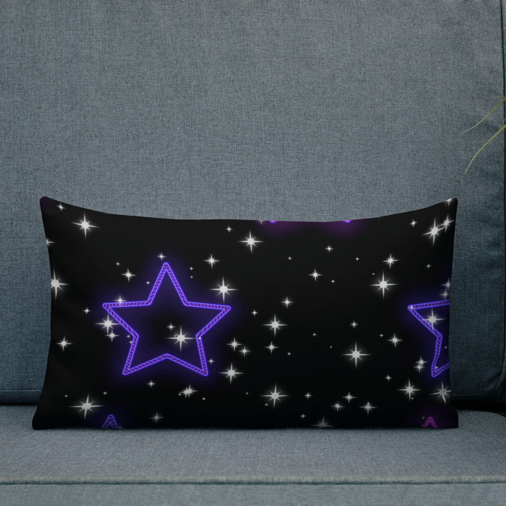 Neon Star Premium Pillow