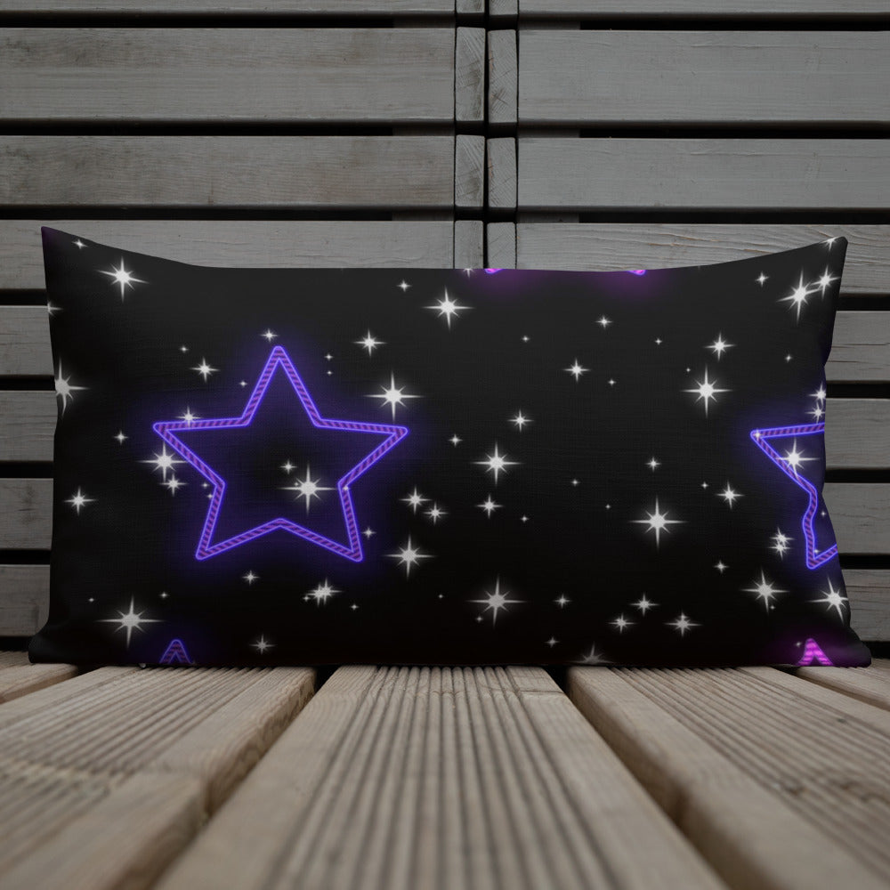 Neon Star Premium Pillow