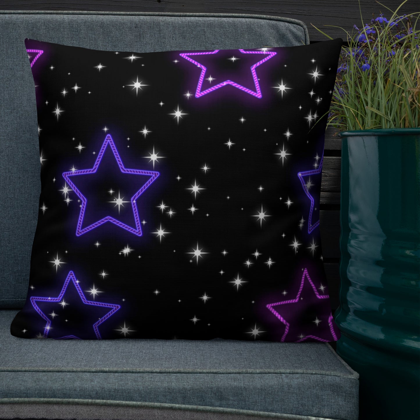 Neon Star Premium Pillow