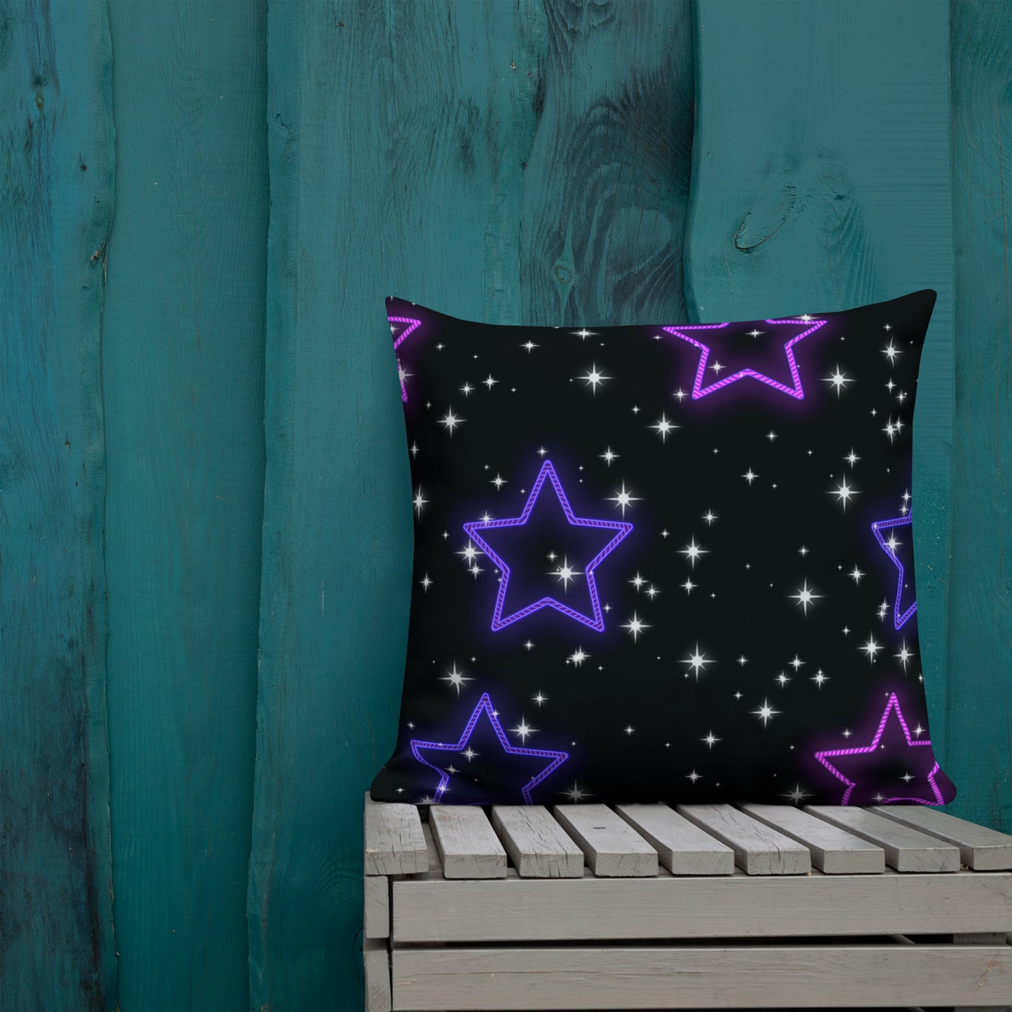 Neon Star Premium Pillow