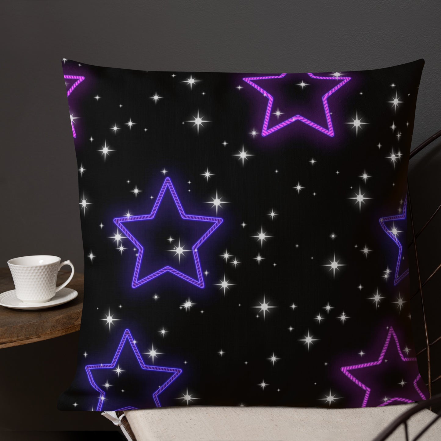 Neon Star Premium Pillow