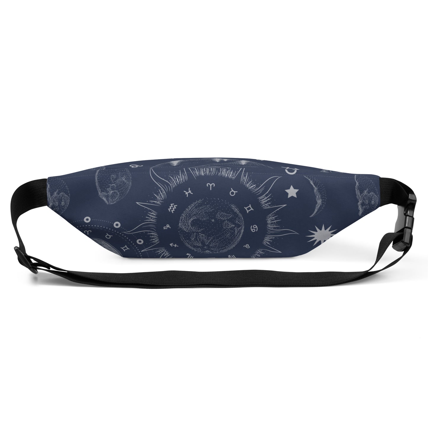 Navy Blue Moon Zodiac Fanny Pack