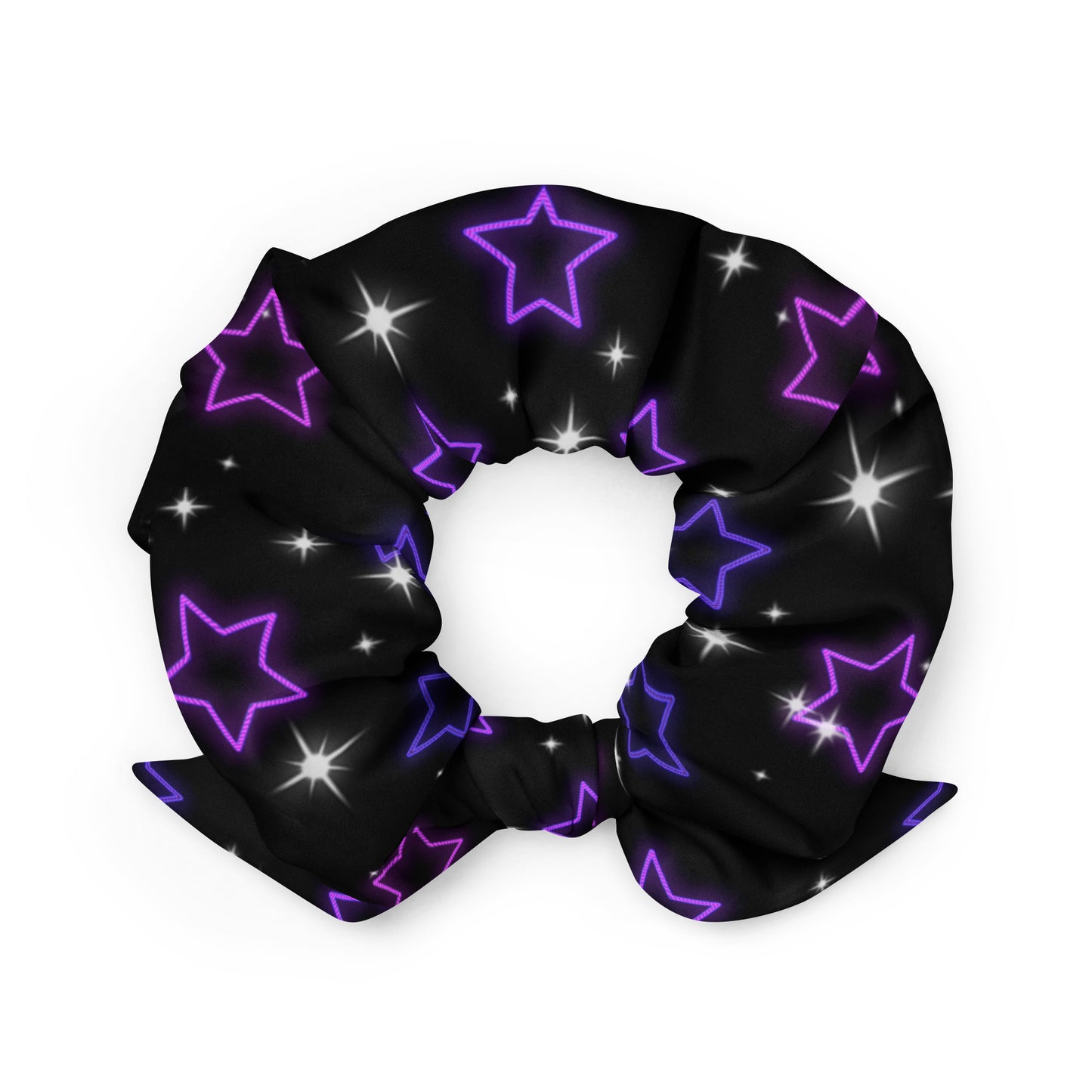 Neon Star Scrunchie