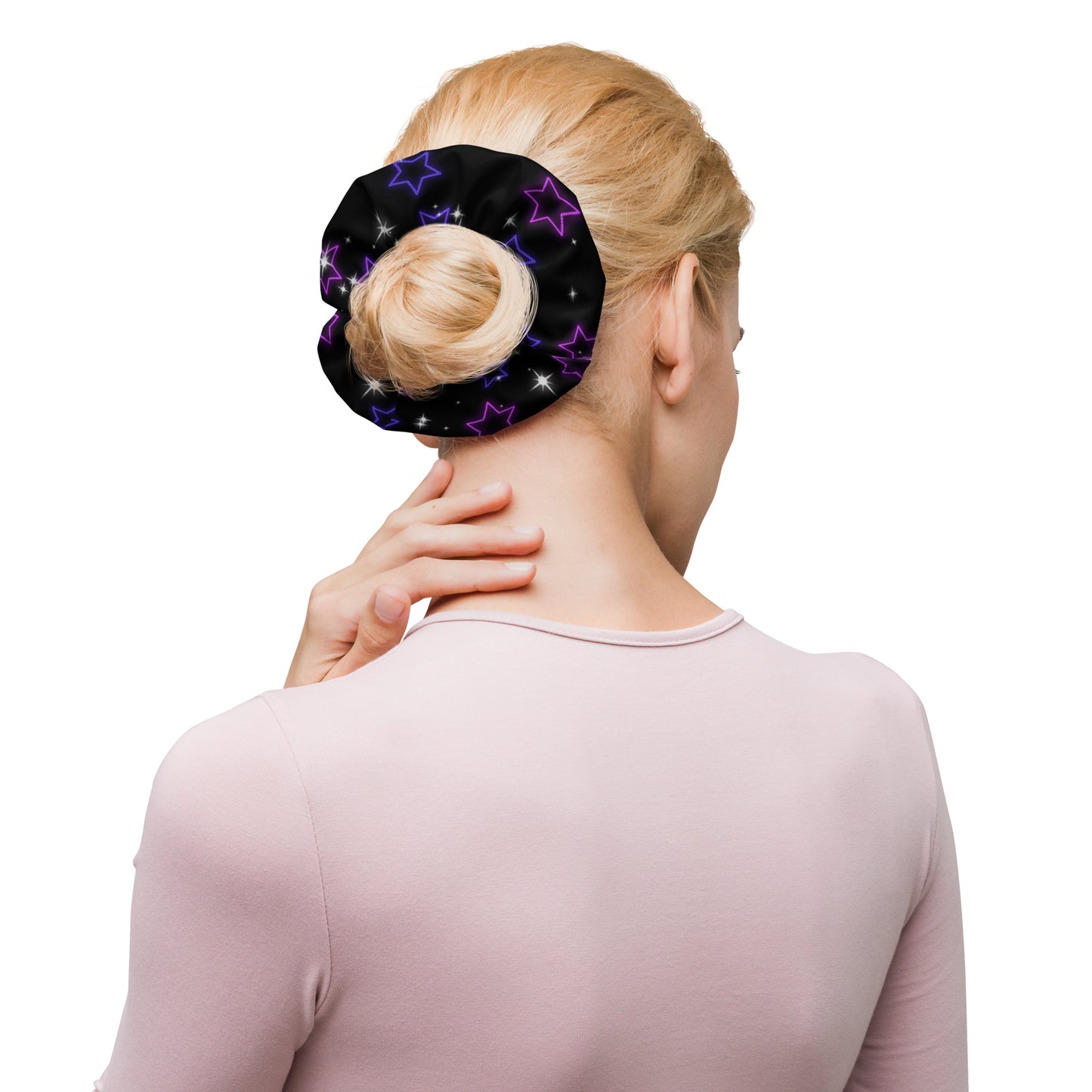 Scrunchie de estrella de neón