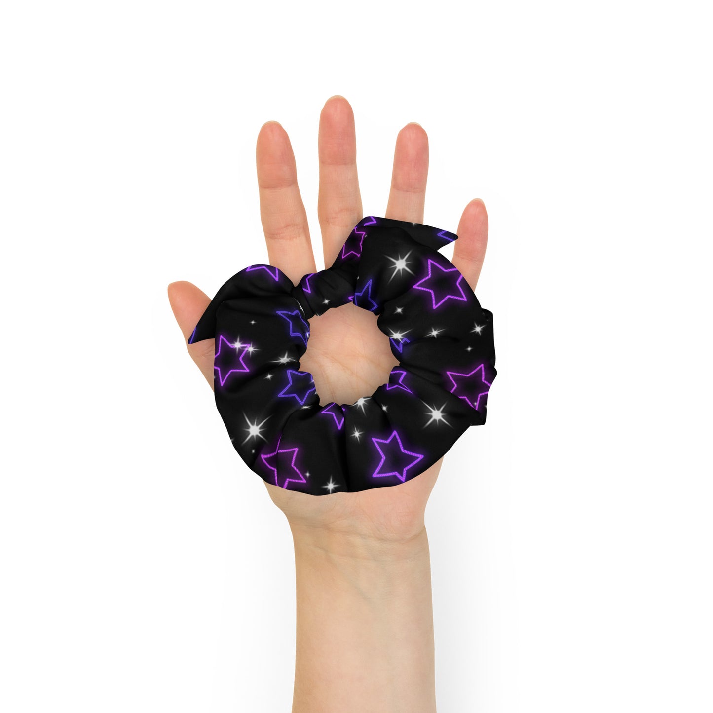 Neon Star Scrunchie