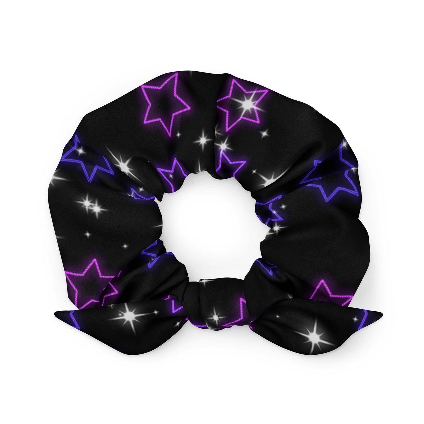 Neon Star Scrunchie