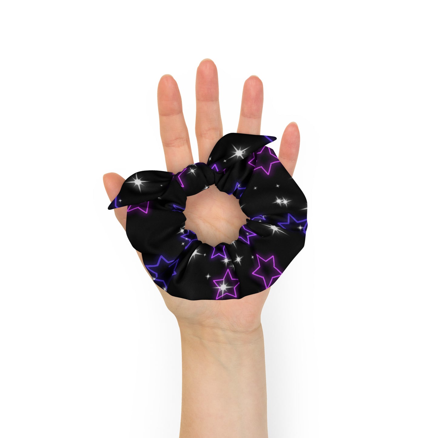 Neon Star Scrunchie