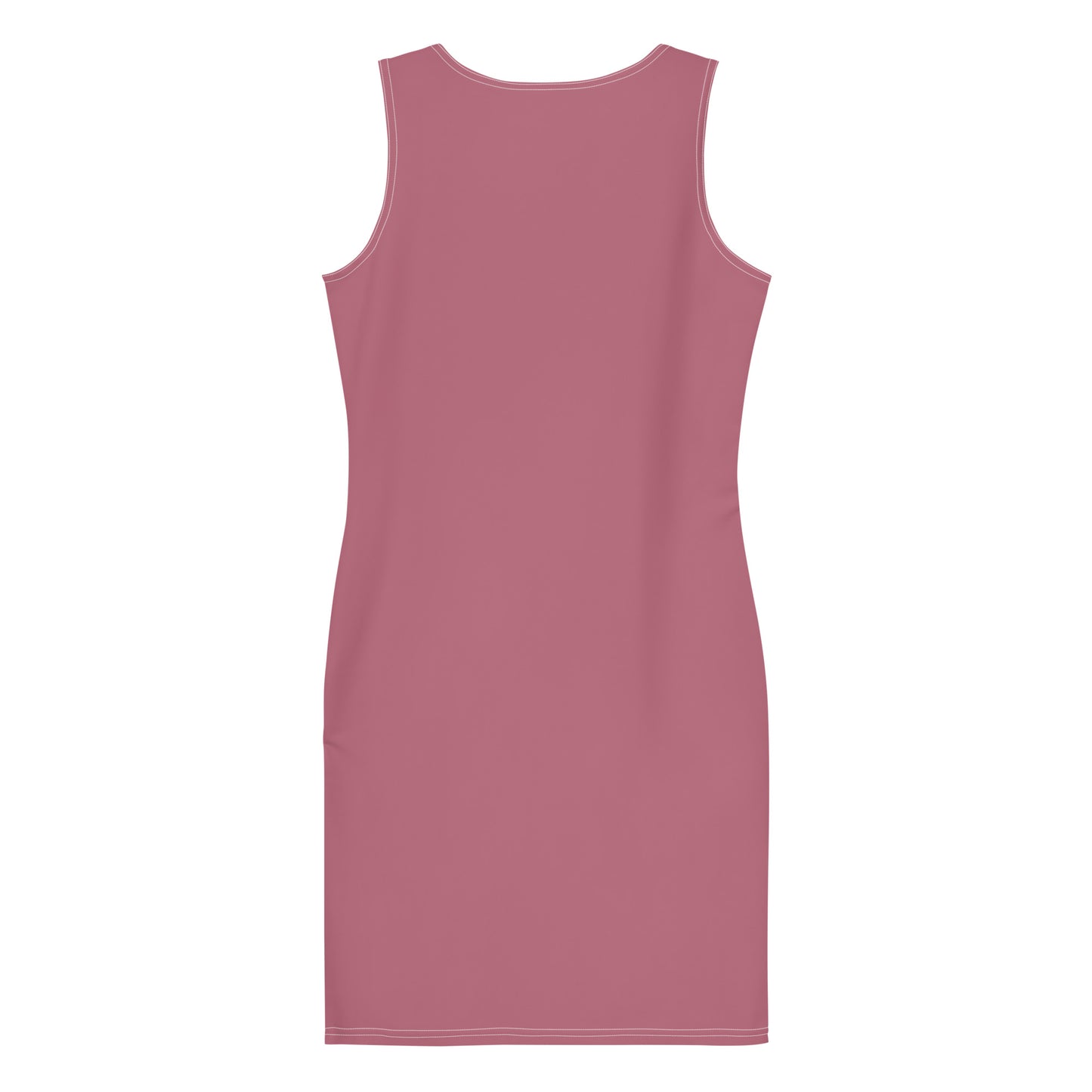 Petal Pink Fitted Dress-back-flat