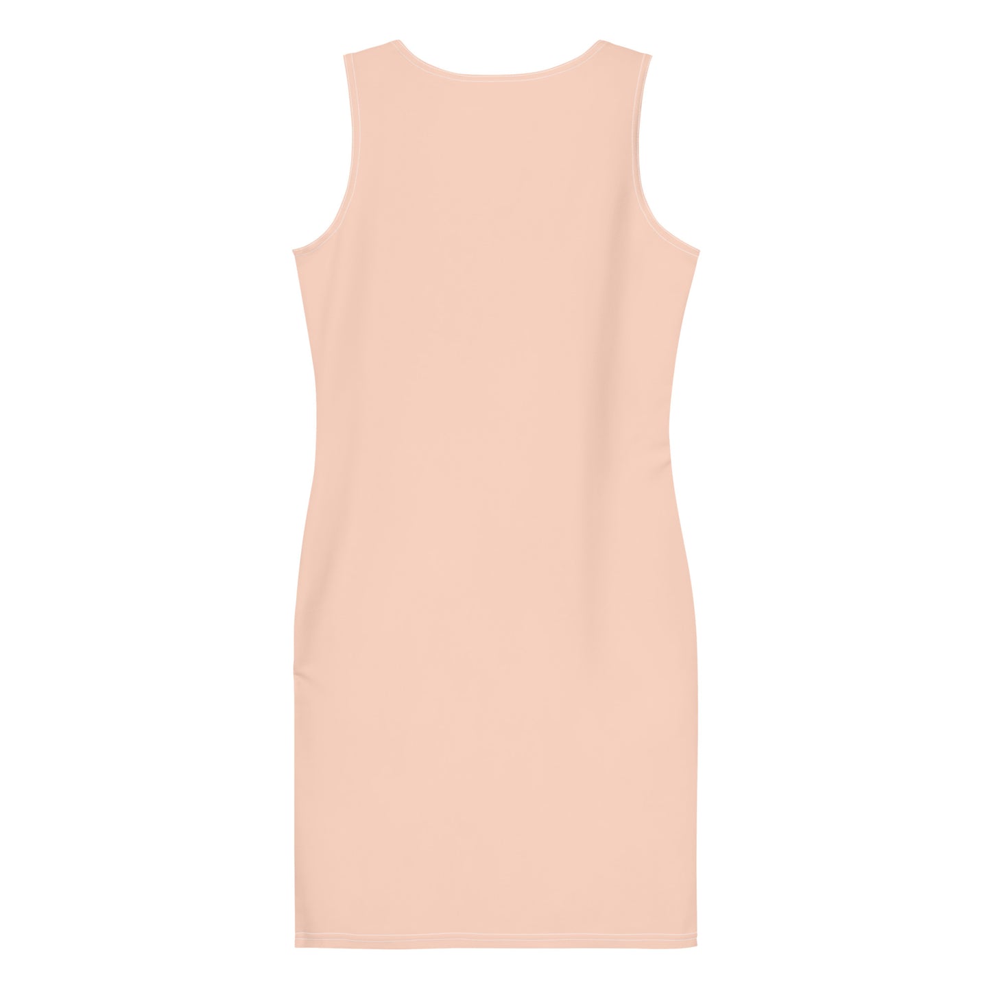 Pink Sun Fitted Dress-back-flat