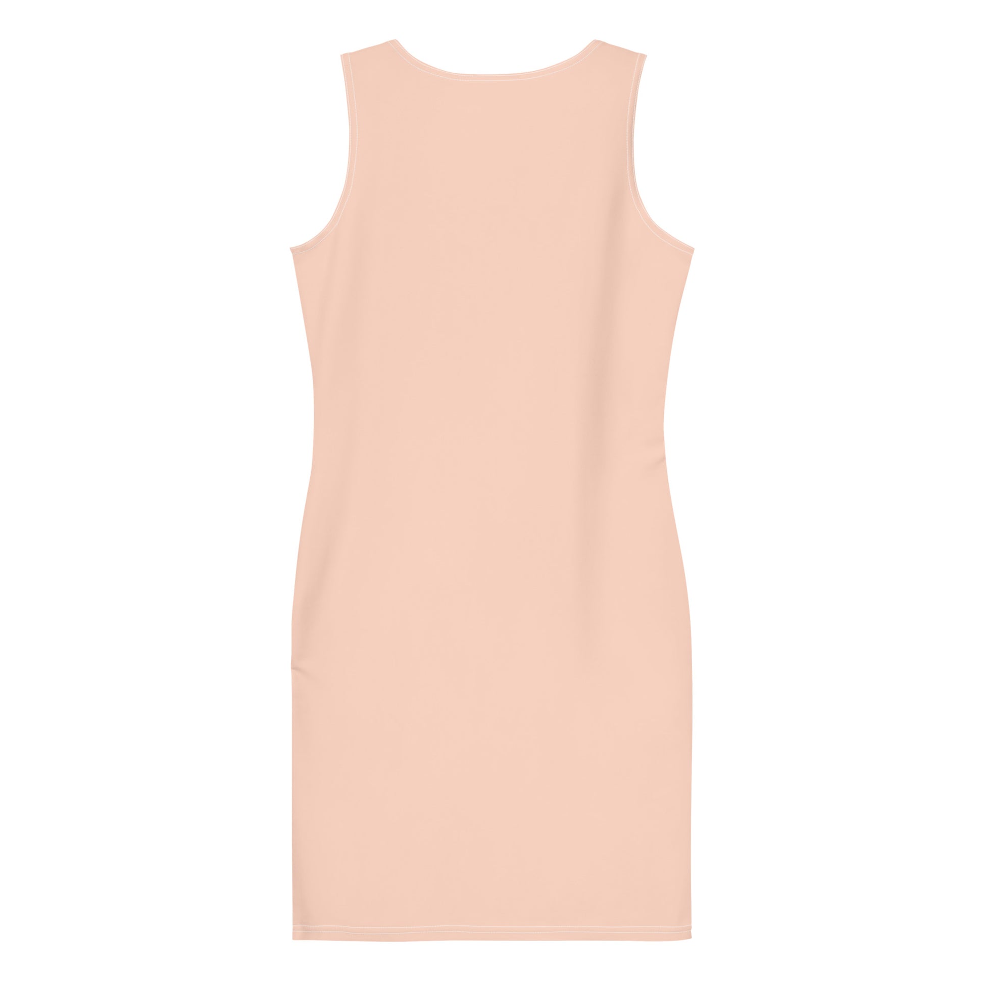 Pink Sun Fitted Dress-back-flat