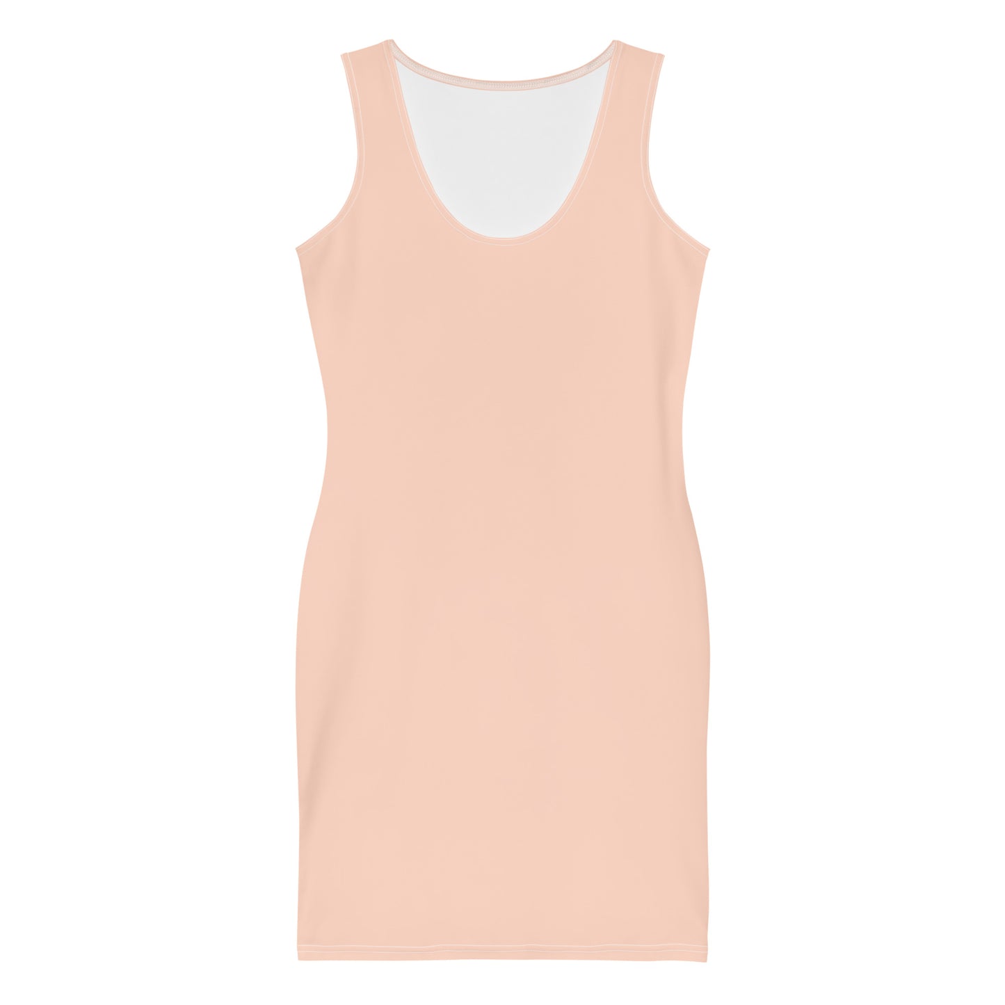 Pink Sun Fitted Dress-front-flat