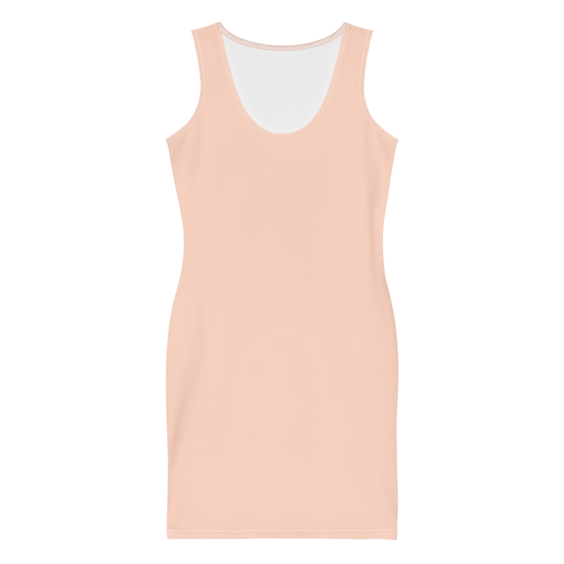 Pink Sun Fitted Dress-front-flat