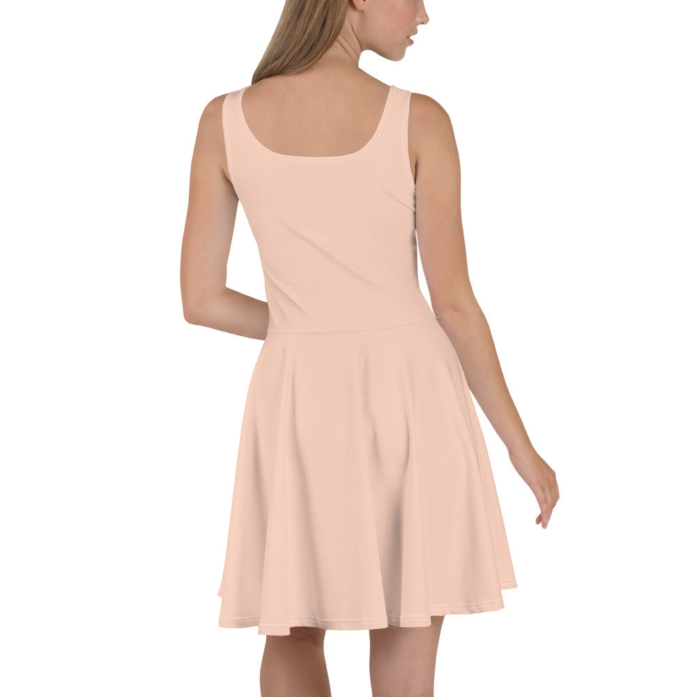 Pink Sun Skater Dress back