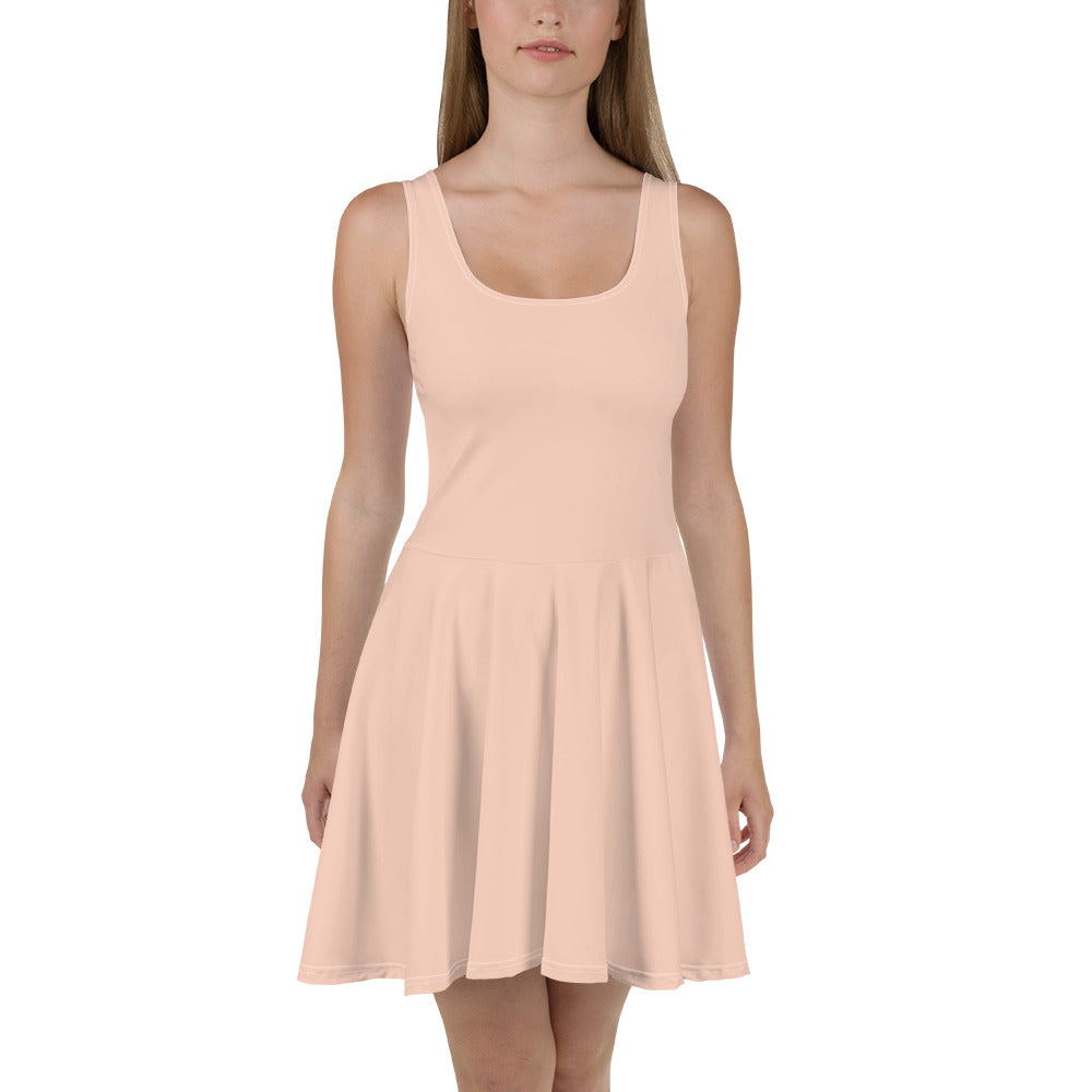 Pink Sun Skater Dress front