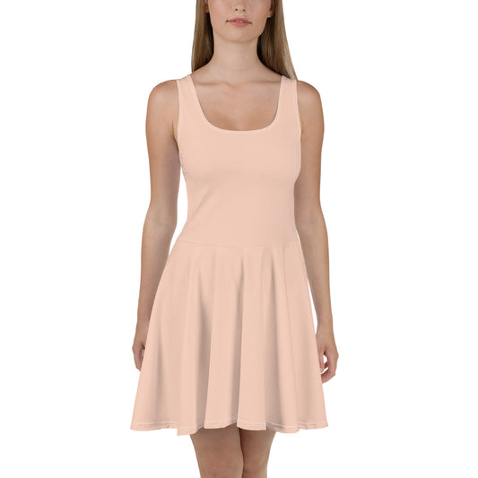 Pink Sun Skater Dress front