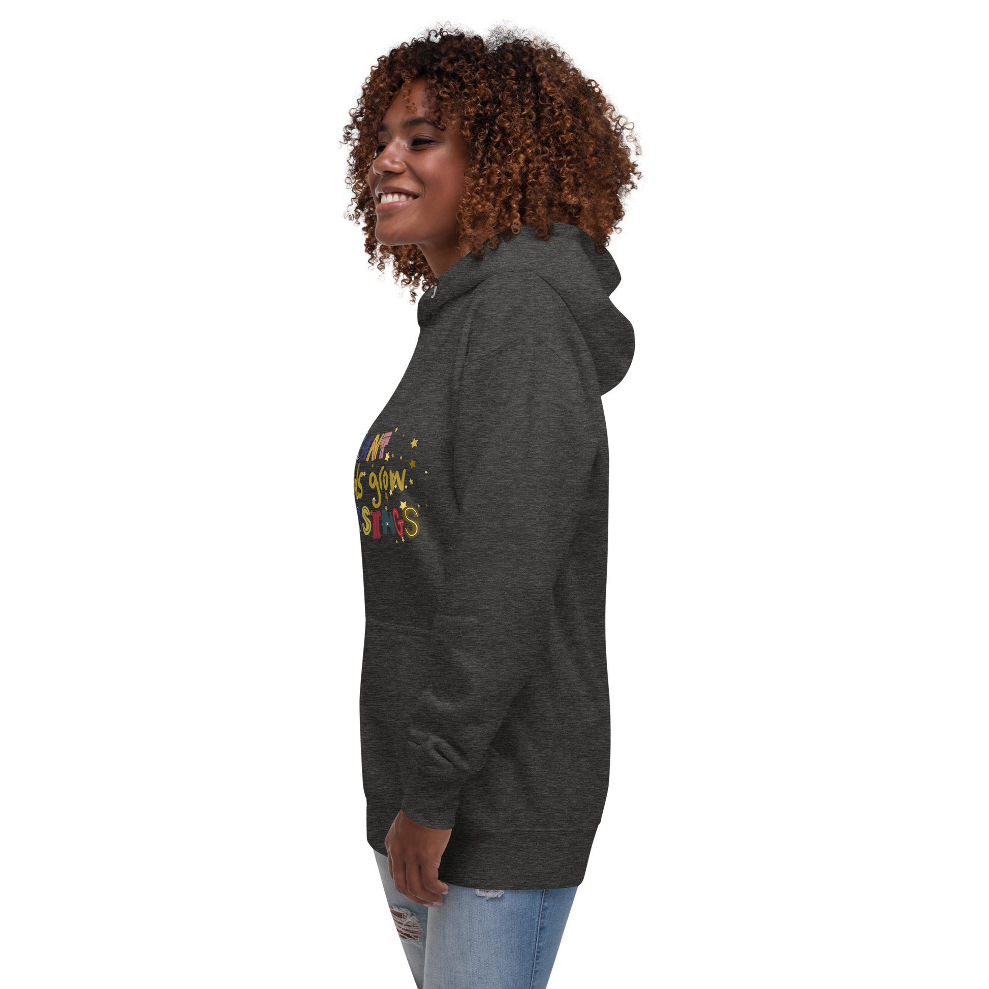 Plant seeds grow blessings unisex-premium-hoodie-charcoal-heather-left-front