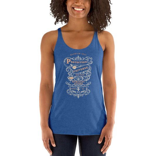 Protection 444 womens-racerback-tank-top-vintage-royal-front