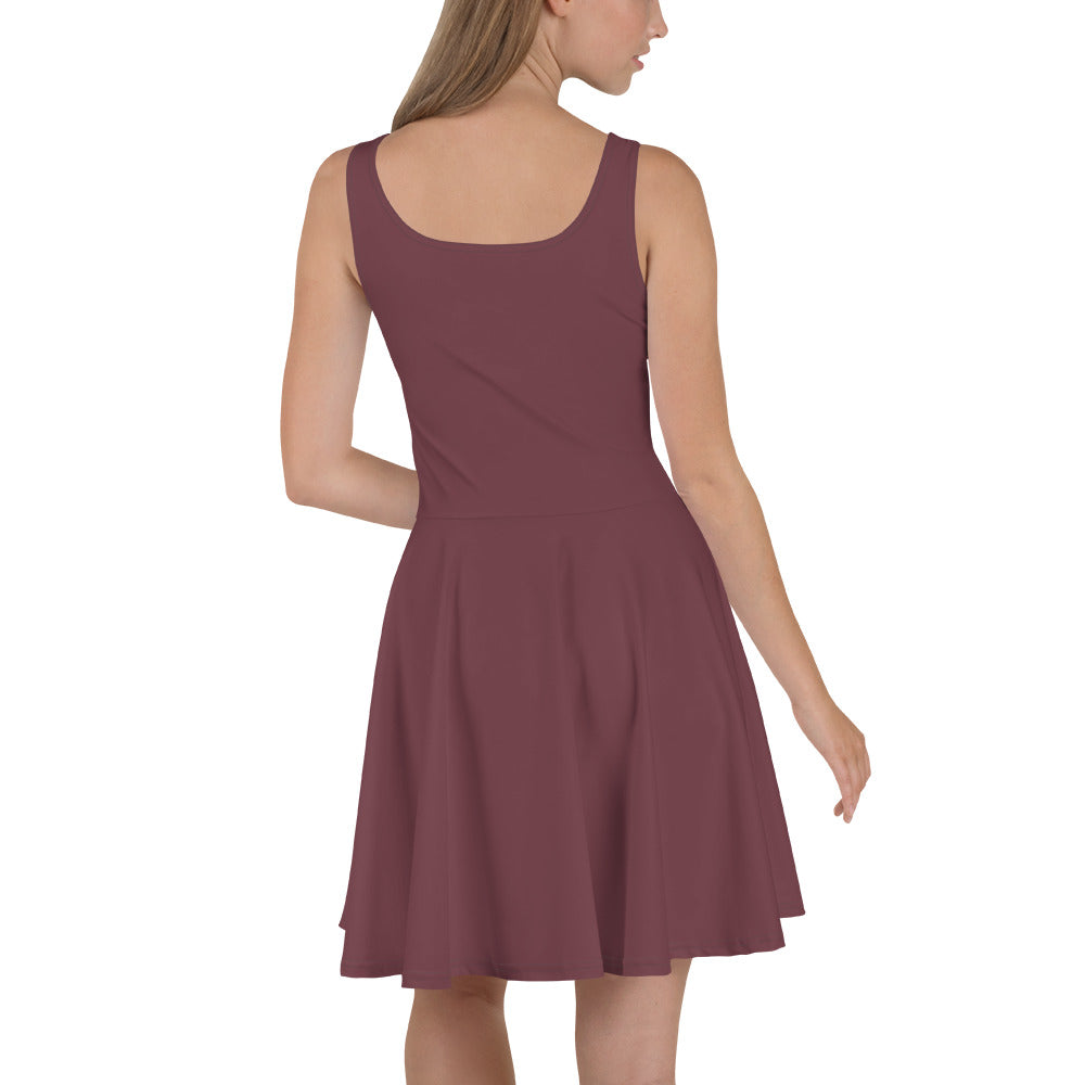 Purple Peace Skater Dress back