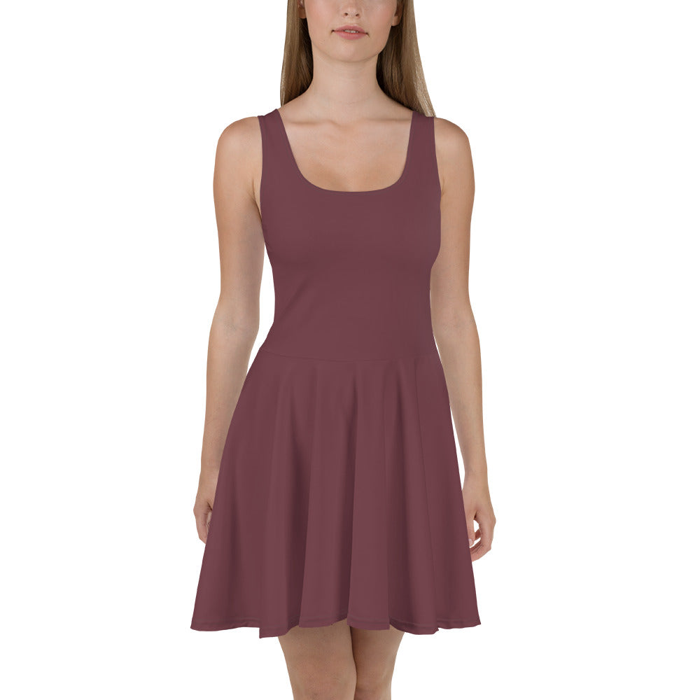 Purple Peace Skater Dress front