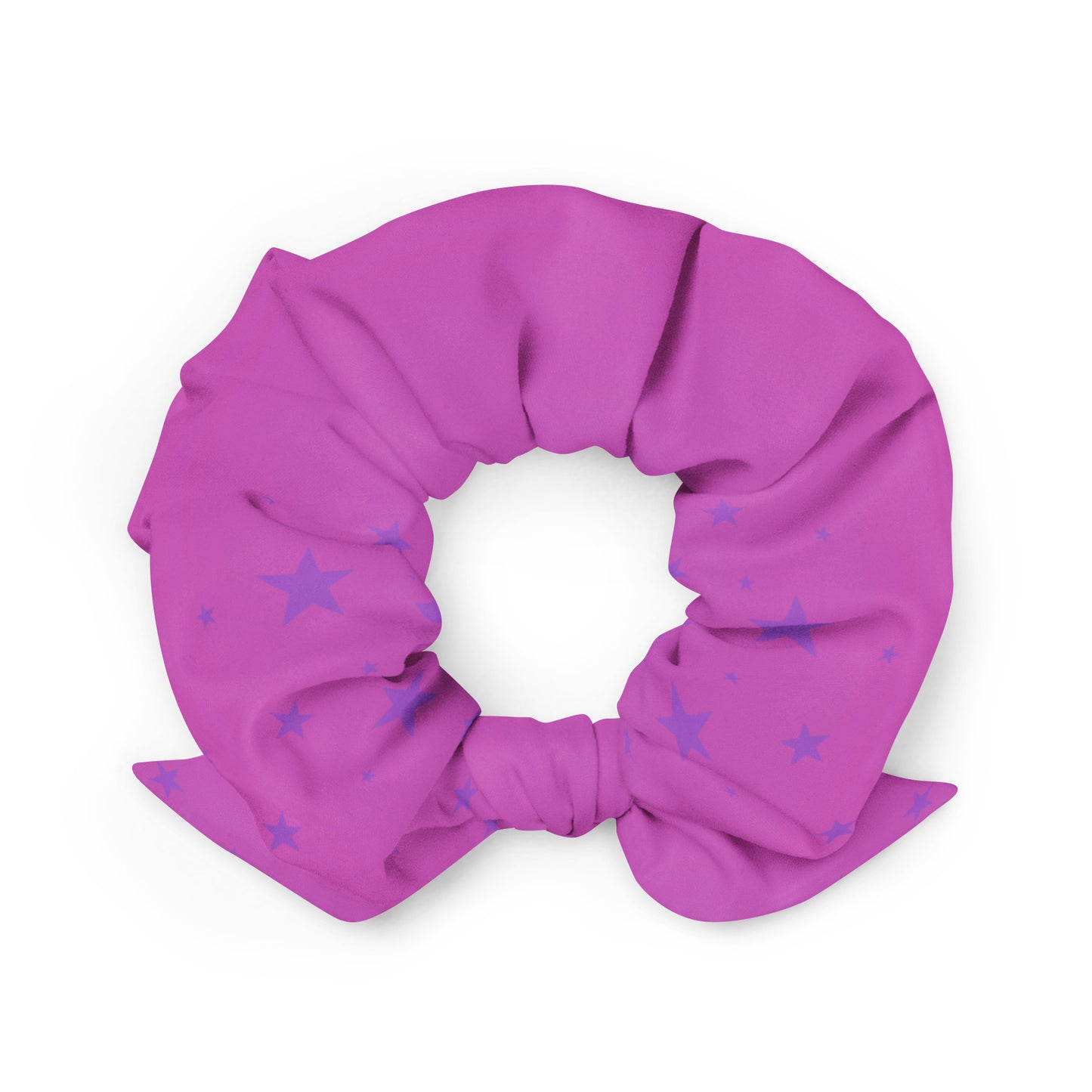 Purple Pink Gradient Star Scrunchie