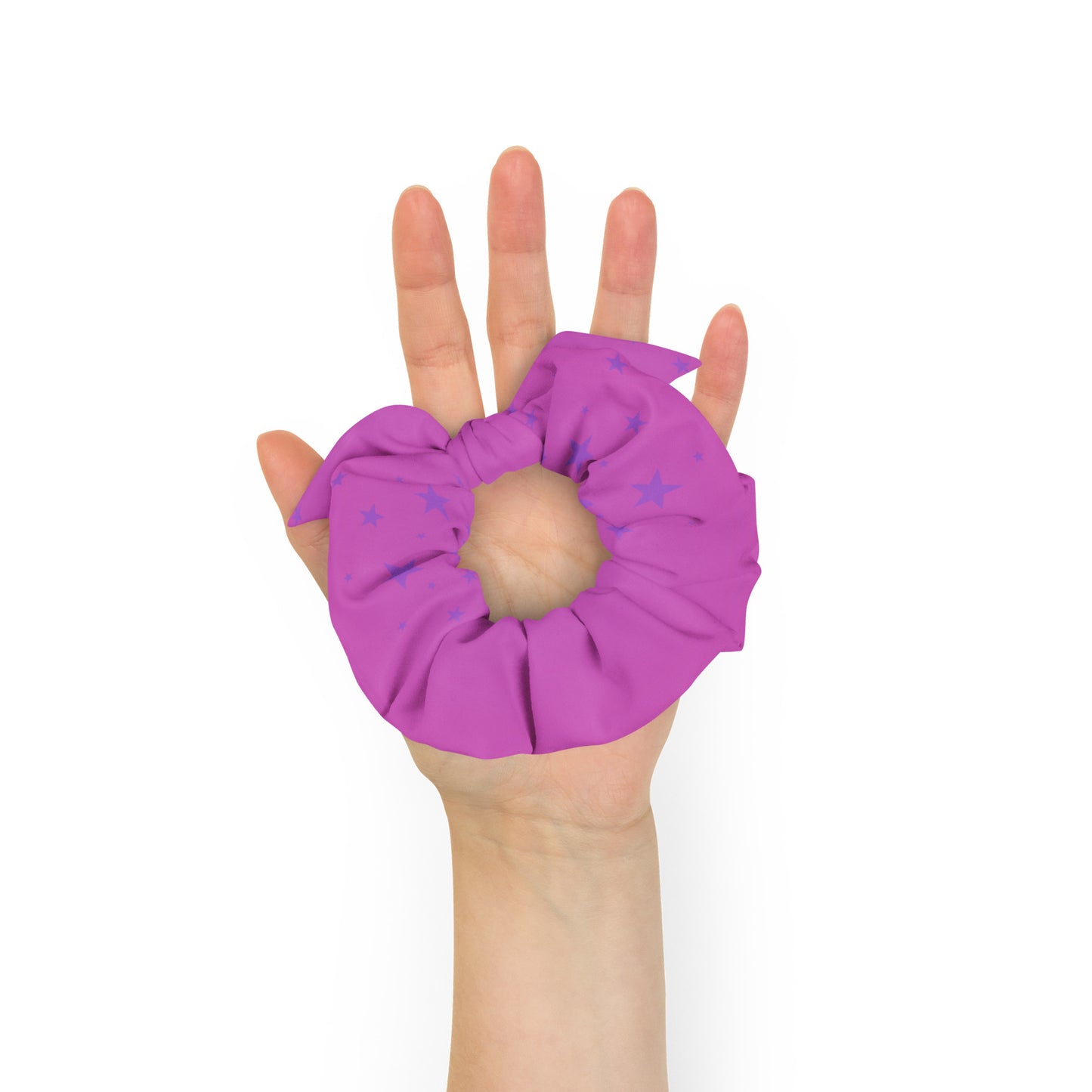 Purple Pink Gradient Star Scrunchie