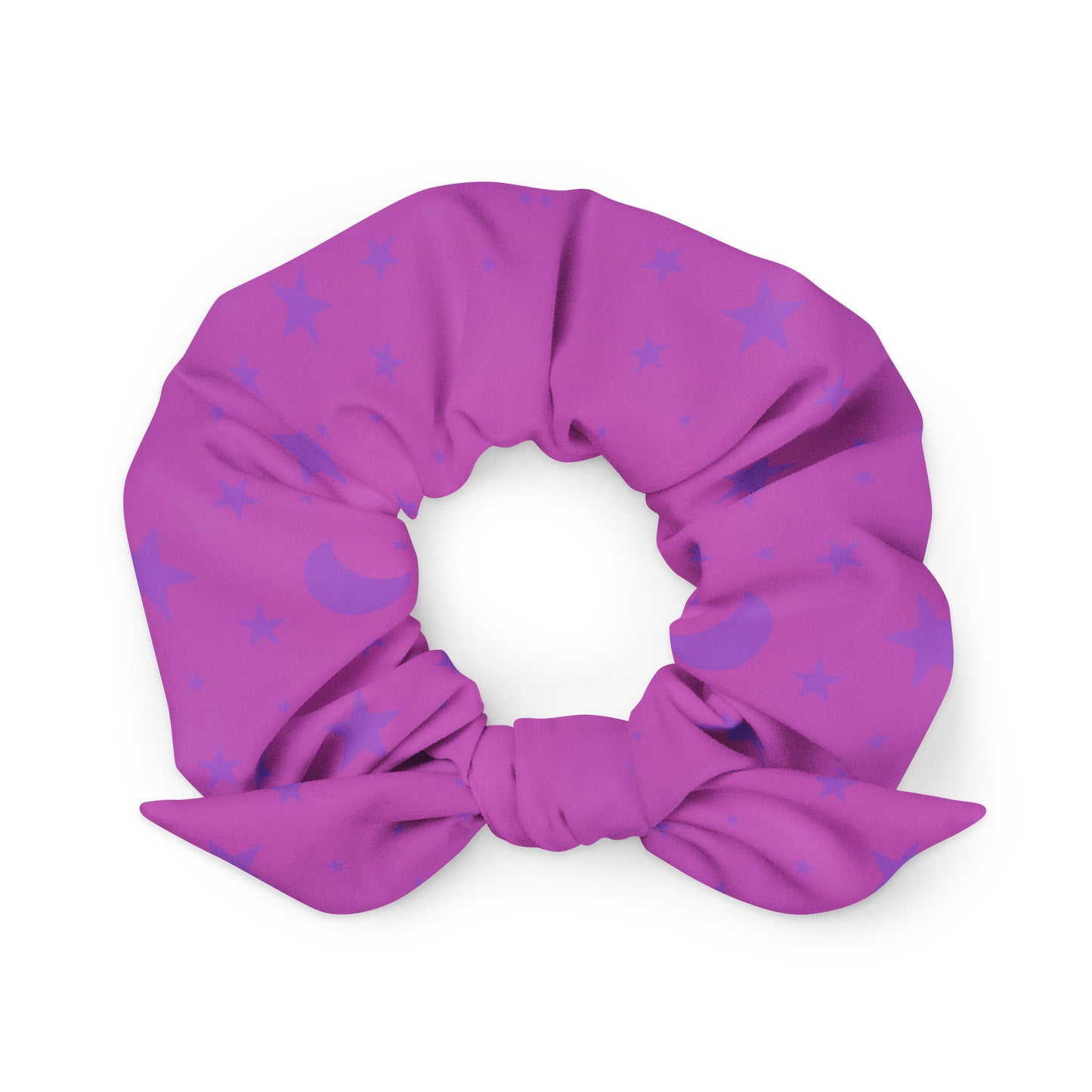 Purple Pink Gradient Star Scrunchie