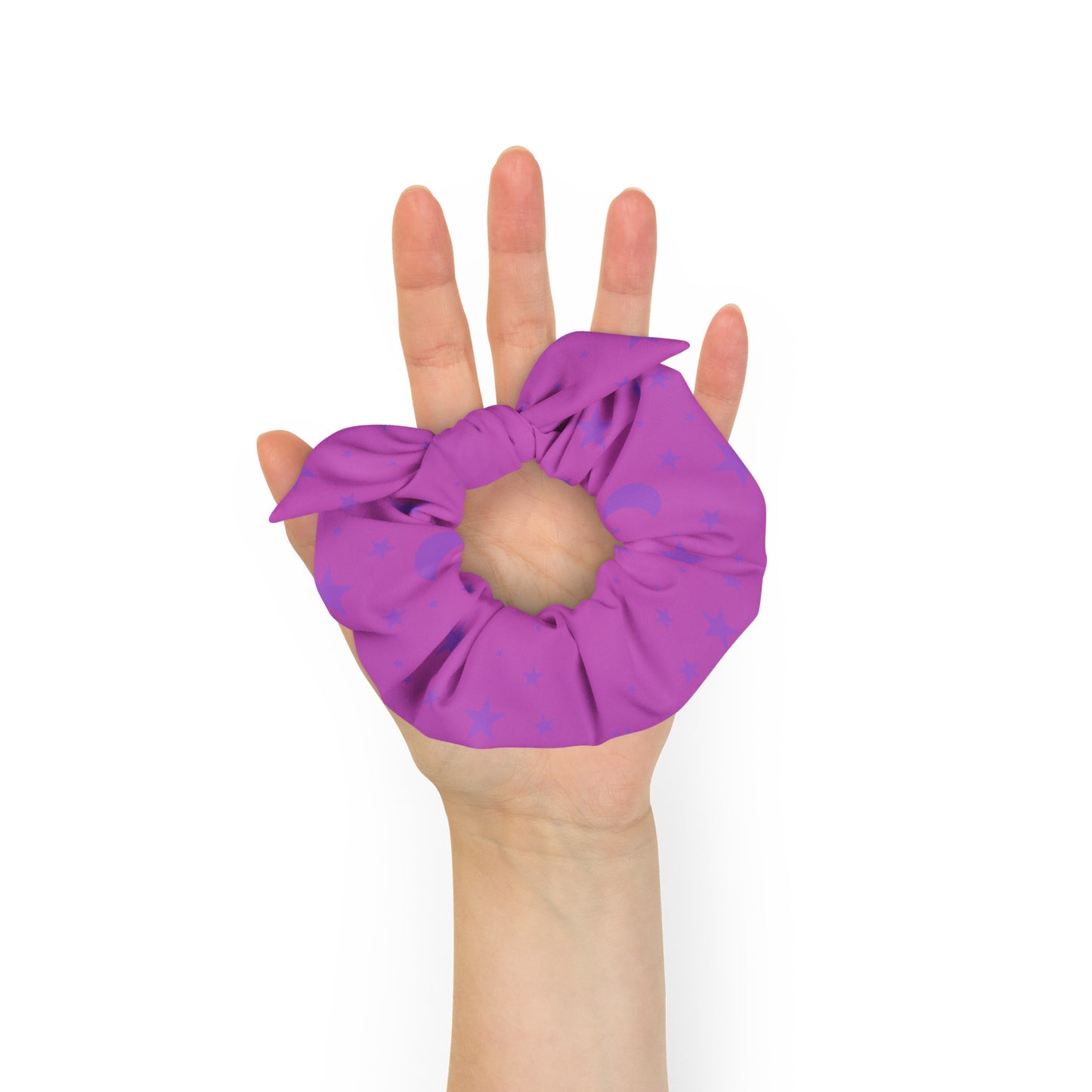 Purple Pink Gradient Star Scrunchie