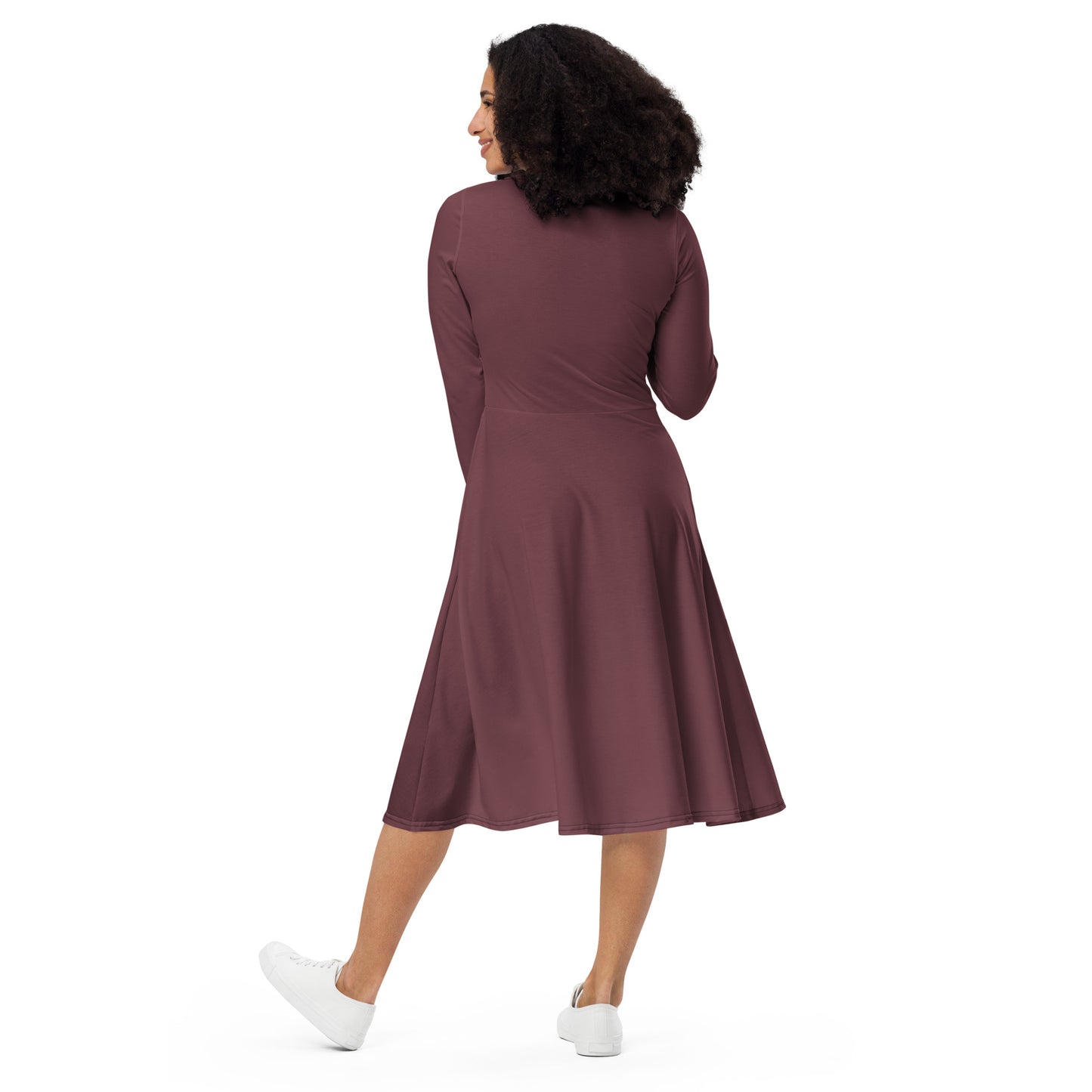 Purple Play-long-sleeve-midi-dress-back