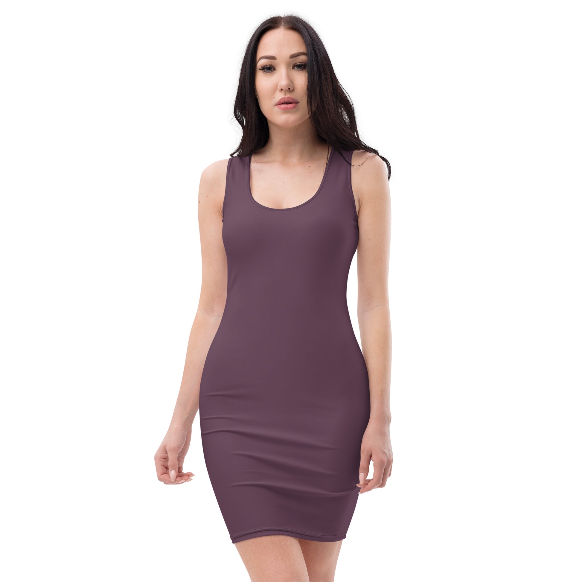 Purple Play Fitted Dress-front