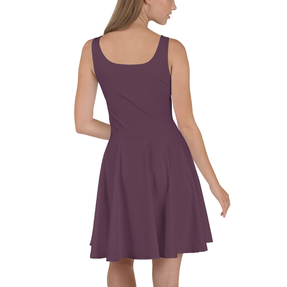 Purple Play Skater Dress-back-1