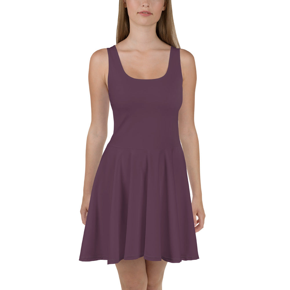 Purple Play Skater Dress-front-1