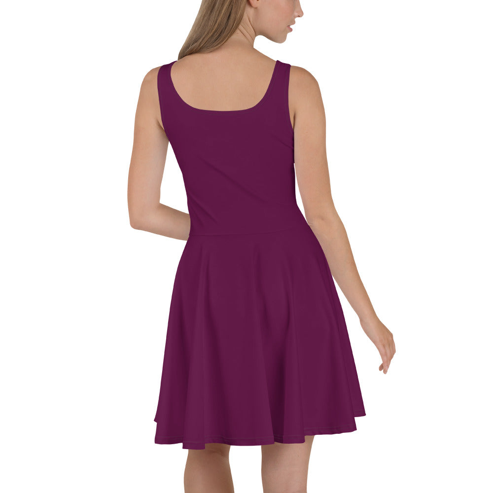 Purple Power Skater Dress back