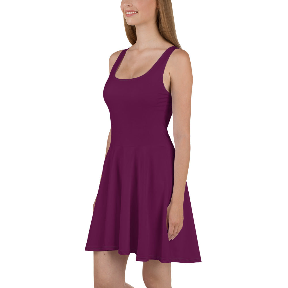 Purple Power Skater Dress left